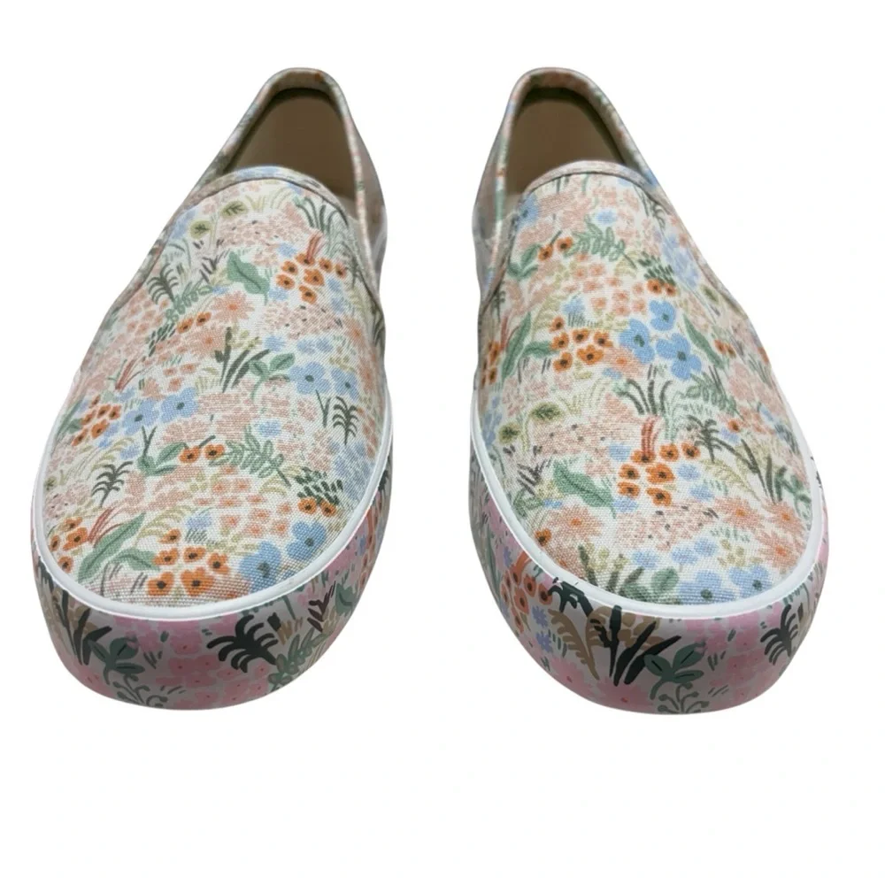 NWOT Keds x Rifle Paper Co Double Decker Meadow Sneakers Floral Casual Slip On 8 - Picture 2 of 12
